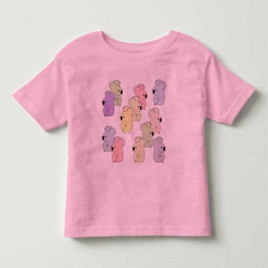 幼児のコアラの数々のな信号器のティー トドラーTシャツ (正面)