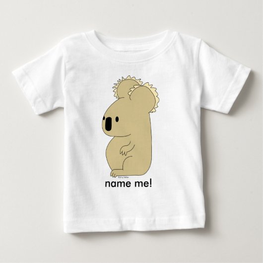幼児のコアラの長袖のティー ベビーTシャツ (正面)