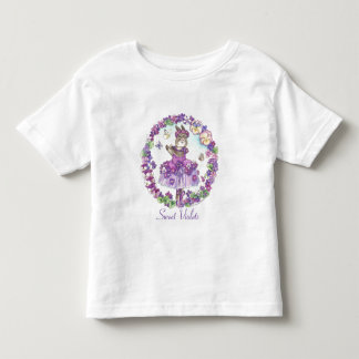 幼児のスウィートバイオリートティーシャツ トドラーTシャツ