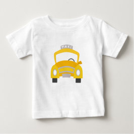 幼児のタクシーのTシャツ ベビーTシャツ