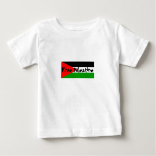 幼児のティーへのパレスチナの自由なベビー ベビーTシャツ
