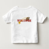 幼児のパーソナライズされたサッカーTシャツ トドラーTシャツ (裏面)