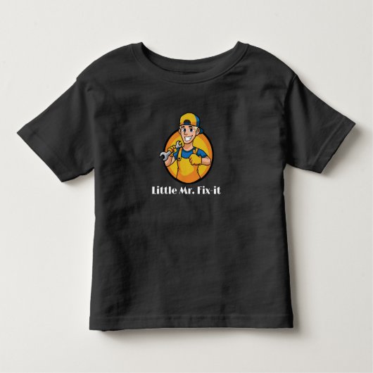 幼児のフィックスさん、青い目のブロンド、Tシャツ トドラーTシャツ (正面)