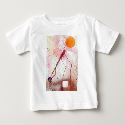 幼児のラッフルチュニックのトップオルブ19 ベビーTシャツ (正面)