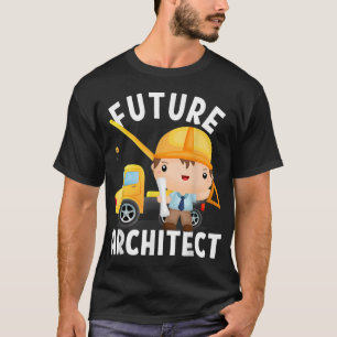 幼児の大人と子供のための未来の建築家の衣装 Tシャツ