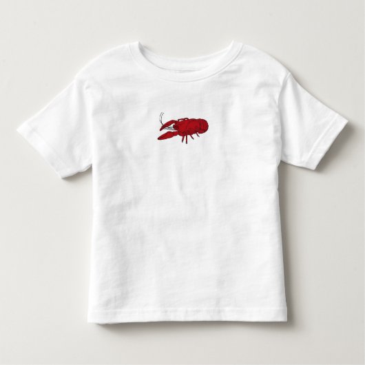 幼児の女の子のCrawfishのティー トドラーTシャツ (正面)