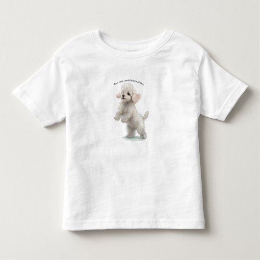 幼児の子犬のTシャツ トドラーTシャツ (正面)