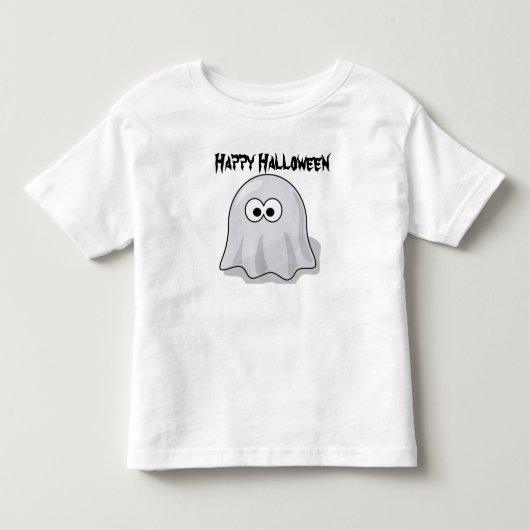 幼児の幽霊のハロウィンのワイシャツ トドラーTシャツ (正面)