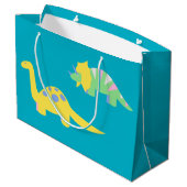 幼児の恐竜のギフトバッグ ラージペーパーバッグ (裏面アングル)