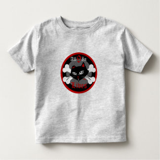 幼児の悪い子猫のための男の子9ライフティー トドラーTシャツ