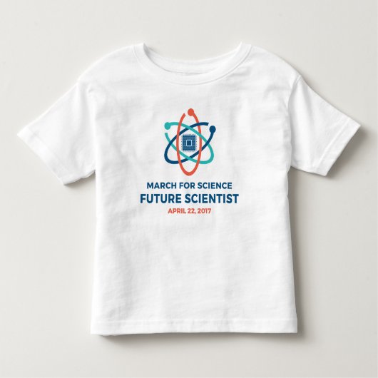 幼児の未来の科学者 トドラーTシャツ (正面)