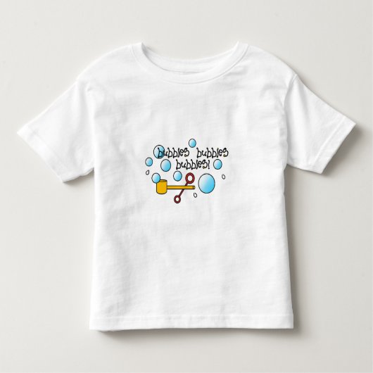 幼児の男の子、女の子のバブル、バブルTシャツ トドラーTシャツ (正面)