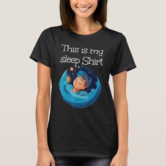 幼児の眠り少年のための睡眠 Tシャツ (正面)