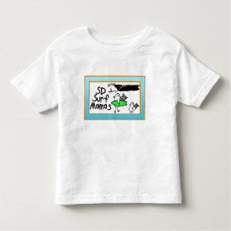 幼児のTシャツの波の小鳥および波 トドラーTシャツ