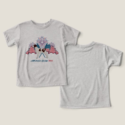 幼児のtシャツ (デザイン正面&裏面)