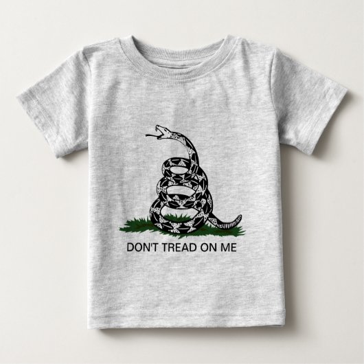 幼児のTシャツ:ガッズデン革命旗 ベビーTシャツ (正面)