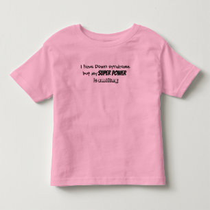幼児のTシャツ「。..私の力はすごい微笑んでいる」 トドラーTシャツ