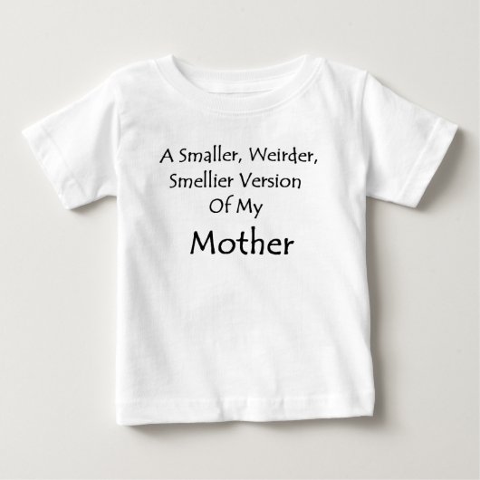 幼児のTシャツ、私の母 ベビーTシャツ (正面)