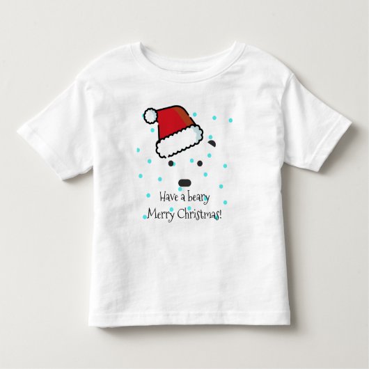 幼児のTシャツ「聖降誕祭お目出度う」 トドラーTシャツ (正面)