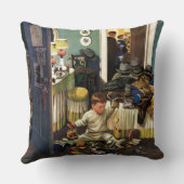 幼児は財布を空けます クッション (裏面)