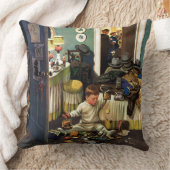 幼児は財布を空けます クッション (ブランケット)