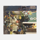 幼児は財布を空けます フリースブランケット (正面(横))