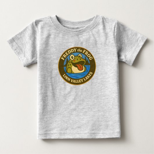 幼児または赤ちゃん。リンヴァレー。湖のTシャツと ベビーTシャツ (正面)