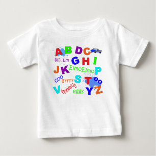 幼児アルファベット – 男の子バージョン ベビーTシャツ