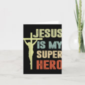 幼児イエスは私のスーパーヒーローキリスト教の神の息子Br カード (正面)