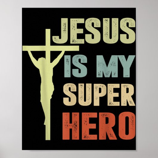 幼児イエスは私のスーパーヒーローキリスト教の神の息子Br ポスター (正面)