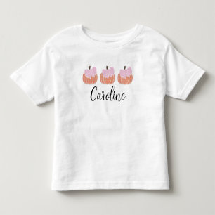 幼児ガールズオレンジギンガムパンプキンコケット トドラーTシャツ