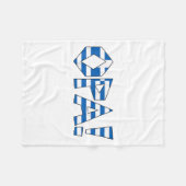 幼児ギリシャのシャツギリシャ国旗のおもしろいベビー少年 フリースブランケット (正面(横))