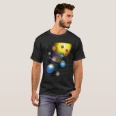 幼児クール及び子供太陽ののためのスター及びシステム Tシャツ (正面フル)