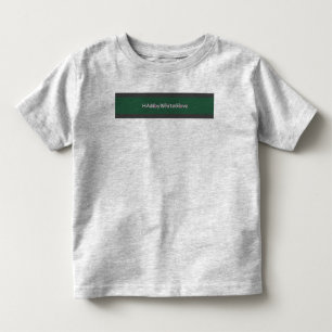 幼児グレー/緑HAMbyWhiteGloveジャージ素晴らしーT トドラーTシャツ