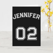 幼児ティーン女子名ジャージ番号Nk Srts カード (黄色い花)