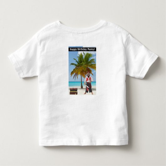 幼児ティー。ハッピーバースデーマテイ！ルーン/少年 トドラーTシャツ (裏面)