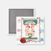 「幼児ニット」 マグネット (正面/裏面)