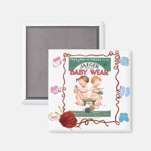 「幼児ニット」 マグネット (正面/裏面)