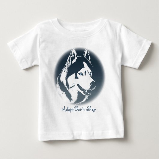 幼児ハスキードレスハスキーパピーベビードレス ベビーTシャツ (正面)