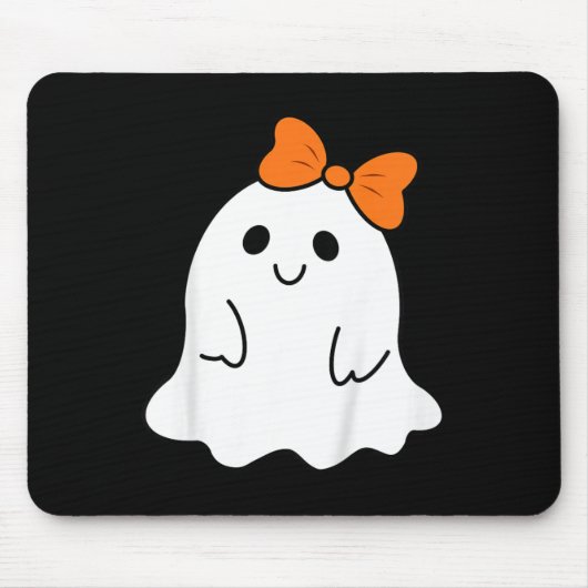 幼児ハロウィーン幽霊と弓ガールズハロウィーン マウスパッド (正面)
