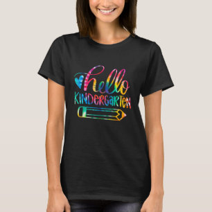幼児ハロー幼稚園絞り染め新学期 Tシャツ