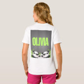 幼児パーソナライズされたの服 – 名前をカスタムするキッズSh Tシャツ (裏面フル)