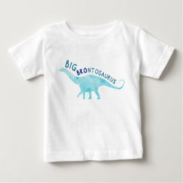 幼児ビッグブロントサウルス恐竜ブラザーTシャツ ベビーTシャツ