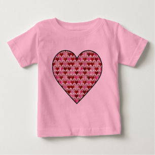 幼児ピンクハートTシャツ ベビーTシャツ