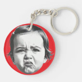 幼児ベビーガールムードハッピーまたはプティキーチェーン キーホルダー (裏面)