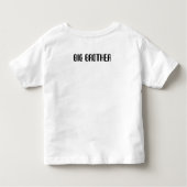 幼児ボーイズのビッグブラザーシャツ トドラーTシャツ (裏面)