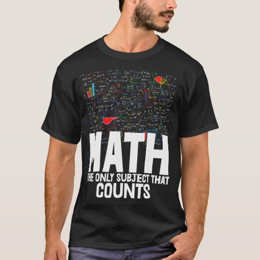 幼児マスレティを数える唯一の教科は数学である Tシャツ (正面)