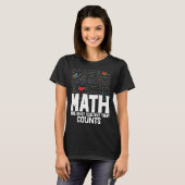 幼児マスレティを数える唯一の教科は数学である Tシャツ (正面フル)