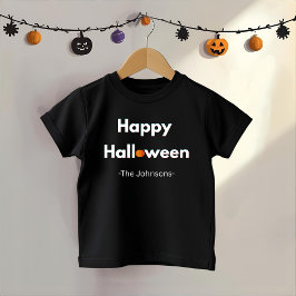 幼児モダンハロウィンシャツ – パーソナライズされた トドラーTシャツ