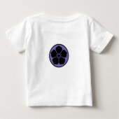 幼児ラッフルティー幸せなシードキッズPOPPY & NAME ベビーTシャツ (裏面)